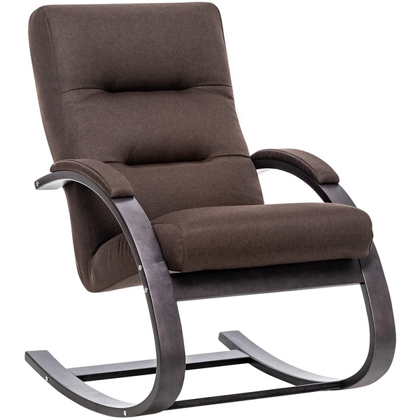 Кресло-качалка Leset Милано (Венге текстура, ткань Malmo 28) 2500000057397