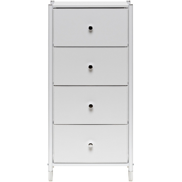 

Комод Leset Нирита/Хайди, 4 ящика, Белый (Сталь,Экокожа/Белый) арт.2500000209673, Нирита 2500000209673