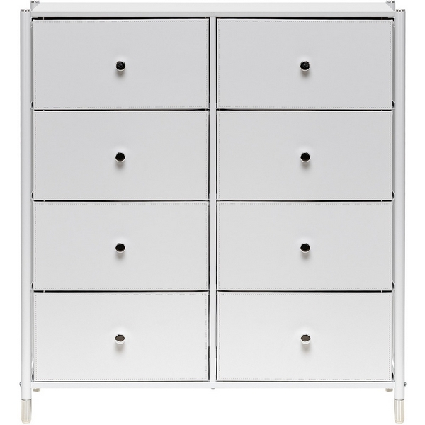 

Комод Leset Нирита/Хайди, 8 ящиков, Белый (Сталь,Экокожа/Белый) арт.2500000209758, 2500000209758