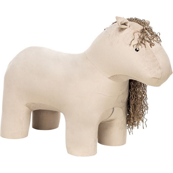 

Пуф Leset Horse (Фанера,ДСП,Велюр/Бежевый) арт.4687204273674, 4687204273674