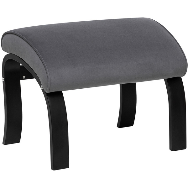 Изображение товара Пуф Leset Универсальный с кантом из фанеры и велюра серый Венге