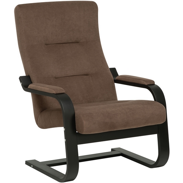 Изображение товара Кресло Leset Оскар современное кресло с велюровой обивкой венге и коричневым