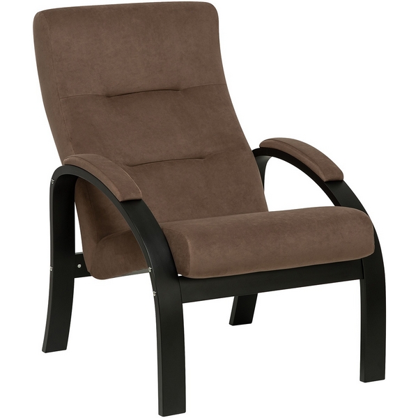 Изображение товара Кресло Leset Лион - коричневое велюровое кресло с современным дизайном