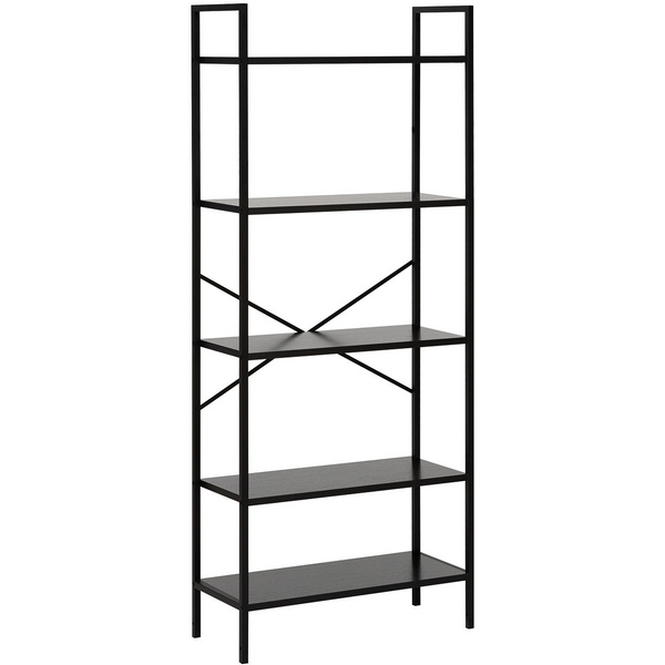 

Стеллаж Leset Стилвуд 25 широкий, 5 полок 4687207095488 Металл, Черный, 4687207095488