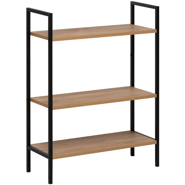 Изображение товара Стеллаж Leset Стилвуд 23 широкий из металла и ЛДСП для интерьера лофт