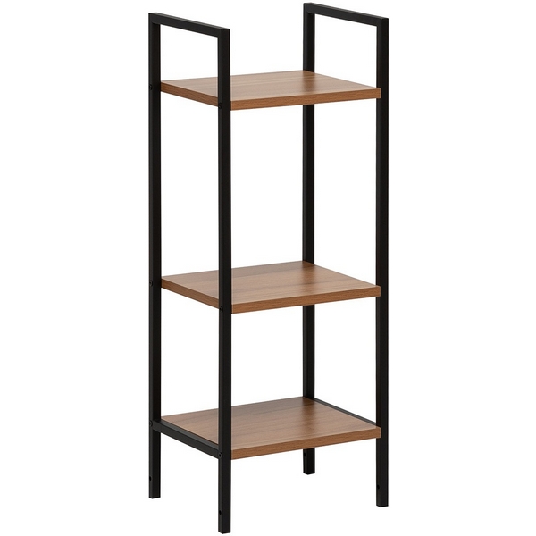 Изображение товара Стеллаж Leset Стилвуд 13 узкий, черный, 3 полки