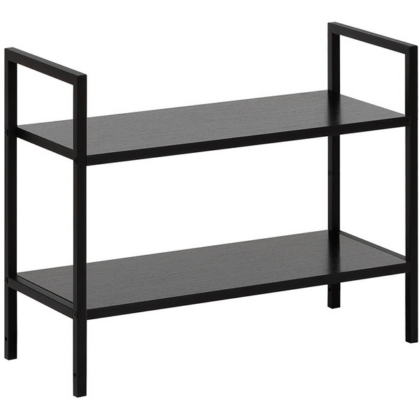 Изображение товара Стеллаж Leset Стилвуд 22 широкий, 2 полки, черный цвет