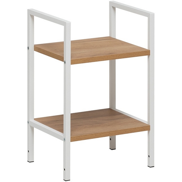 Изображение товара Стеллаж Leset Стилвуд 12 узкий из металла и ЛДСП стиль лофт