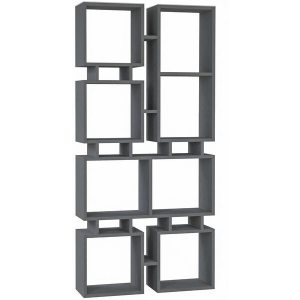

Стеллаж прямой RAIL BOOKCASE NO.1 LEVE (ЛДСП/Темно-серый) арт.LEV00601, Rail LEV00601