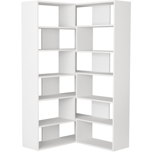 

Стеллаж Угловые MOLLY BOOKCASE NO.4 (ЛДСП/Белый) LEVE, Molly LEV00613