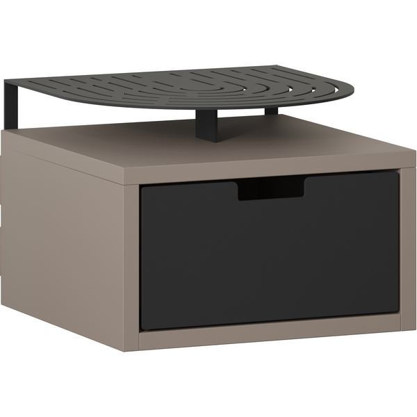 

Тумба прикроватная OSLO NIGHTSTAND LEVE (ЛДСП,Металл/Черный,Бежевый) арт.LEV01136, Oslo LEV01136