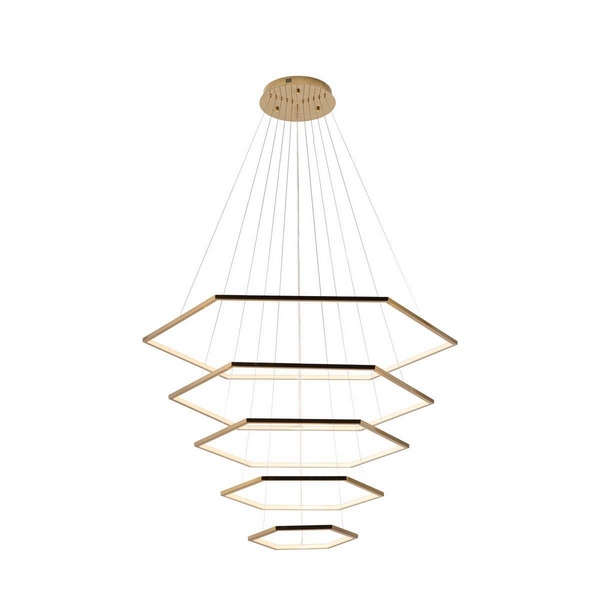 

Подвесной светильник светодиодный Loft It Ring 10016/5, Золото, Ring 10016/5