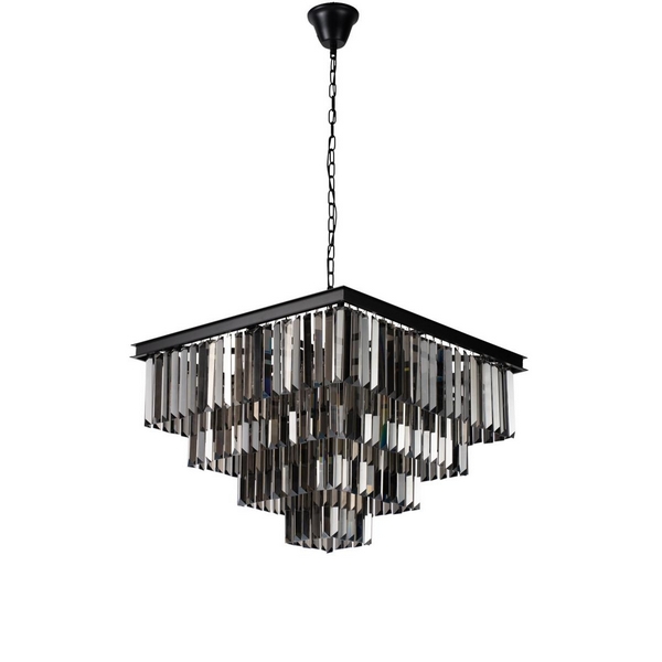 

Подвесная каскадная люстра хрустальная светодиодная Loft It Prism 10018/600S, Черный, Prism 10018/600S