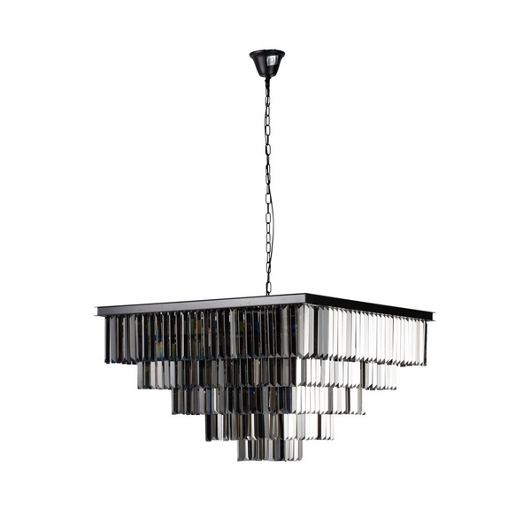 

Подвесная каскадная люстра хрустальная светодиодная Loft It Prism 10018/800S, Черный, Prism 10018/800S