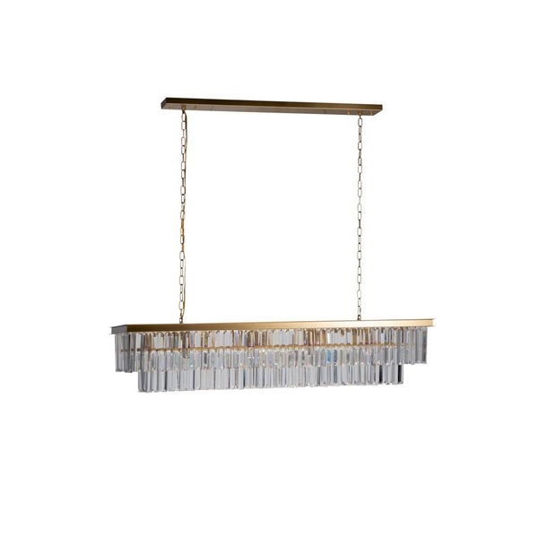 

Подвесная люстра хрустальная светодиодная Loft It Prism Clear 10019/1200R, Золото, Prism Clear 10019/1200R
