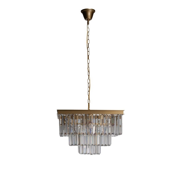 

Подвесная люстра хрустальная светодиодная Loft It Prism Clear 10019/500S, Золото, Prism Clear 10019/500S