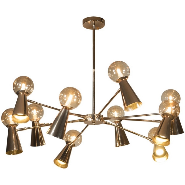 

Потолочная люстра 10046/10 Loft It Halley Gold, Золото, Halley 10046/10 Gold