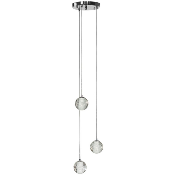 

Подвесной светильник хрустальный Loft It Rain 10112/3 шарики, Хром, Rain 10112/3