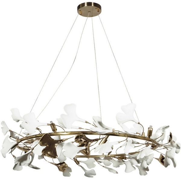 

Подвесная люстра светодиодная Loft It Fleur 10124/10, Белый;золото, Fleur 10124/10