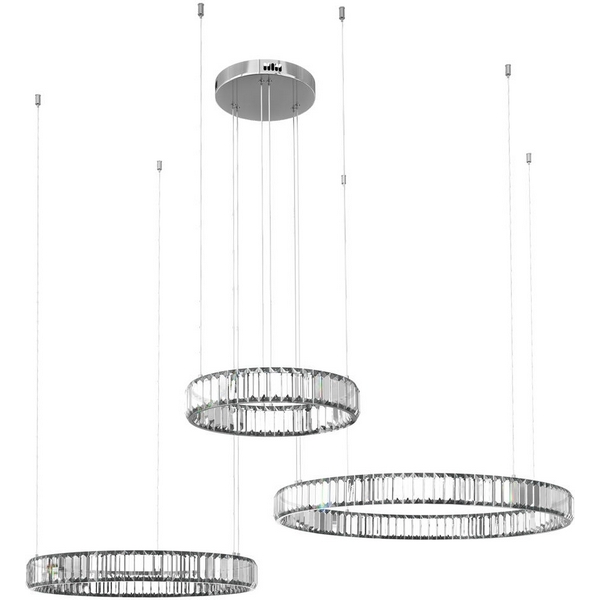 

Подвесной светильник LED 10135/3 Loft It Crystal ring Chrome, Прозрачный, Crystal ring 10135/3 Chrome