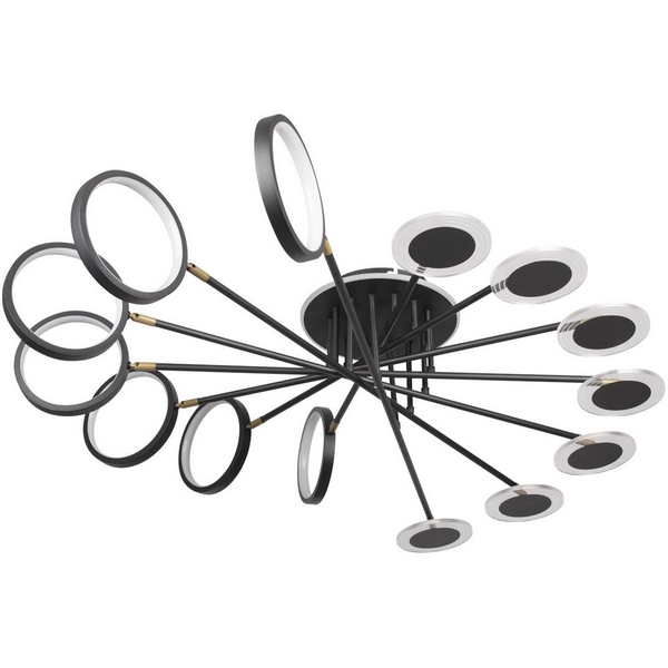 

Потолочная люстра на штанге 10164L Loft It Megan Black, Черный, Megan 10164L Black