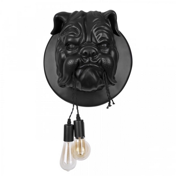 

Настенный светильник Loft It Bulldog 10177 Black с животными, Черный, Bulldog 10177 Black