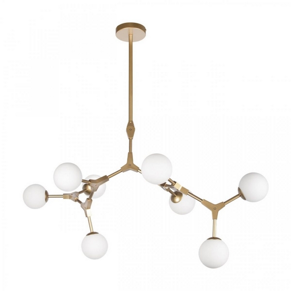

Люстра потолочная на штанге 10191/8 Loft It Palmira Gold, Белый, Palmira 10191/8 Gold
