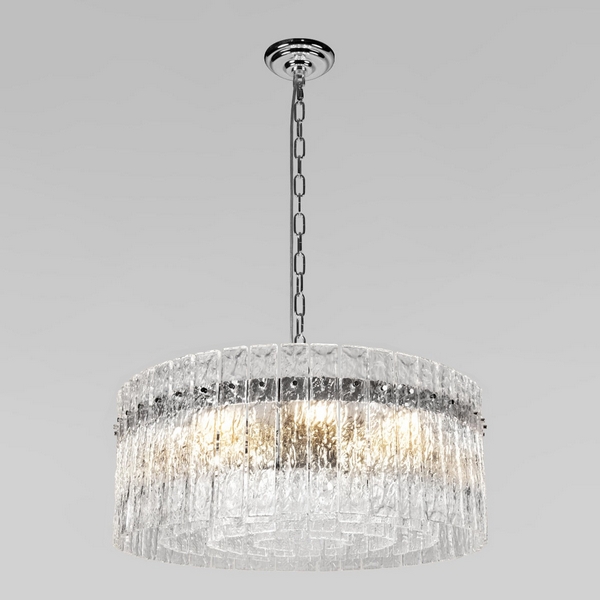 

Подвесная люстра хрусталь Loft It Nevada 10297/600 Nickel, Прозрачный, Nevada 10297/600 Nickel