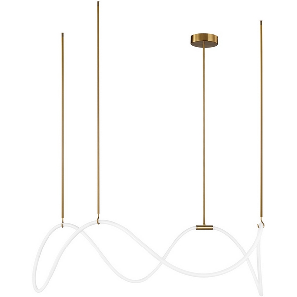 

Потолочная люстра на штанге светодиодная с гибким неоном Loft It Thread 10388P/C Brass, Белый, Thread 10388P/C Brass