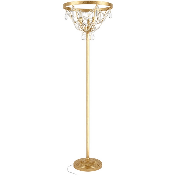 

Торшер со стеклянными подвесками в форме подсвечника Loft It Foil 10430F, Золото, Foil 10430F