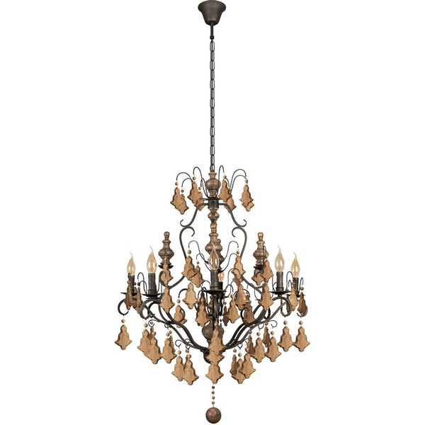 Изображение товара Подвесная люстра Loft It Chateau 10559/8 с регулируемой высотой и стильным прованс- дизайном Изображение товара Подвесная люстра Loft It Chateau 10559/8 с регулируемой высотой и стильным прованс- дизайном
