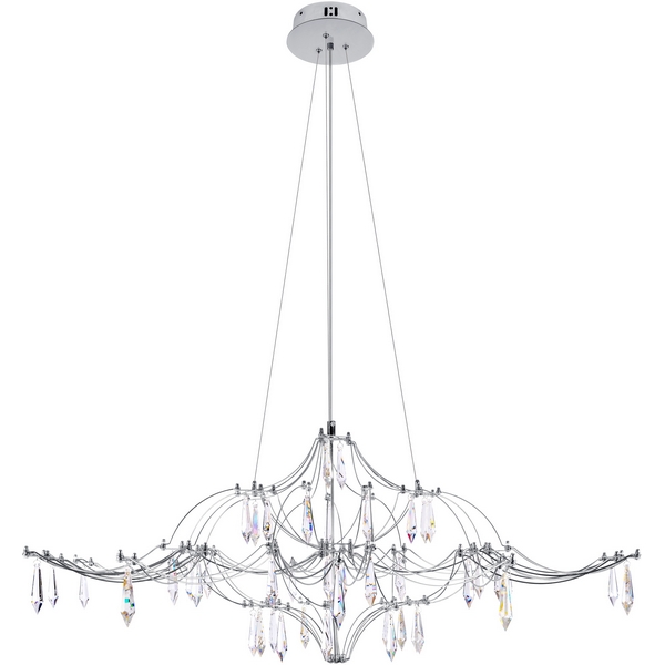 

Подвесная люстра светодиодная Loft It Mira 10587/1000 Silver Asfour, Серебро, Mira 10587/1000 Silver Asfour