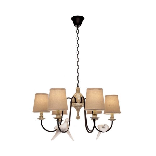 

Подвесная люстра с птичками Loft It LOFT1029 LOFT1029A-6, Бежевый, LOFT1029 LOFT1029A-6