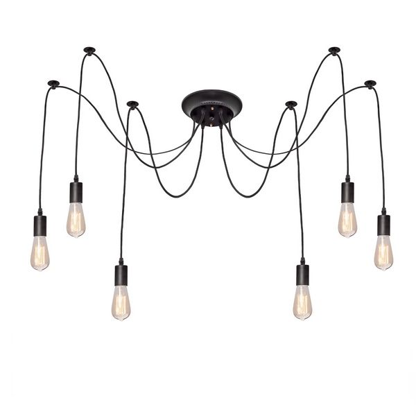 

Каскадный подвесной светильник паук Loft It LOFT1162 LOFT1162/6, Черный, LOFT1162 LOFT1162/6