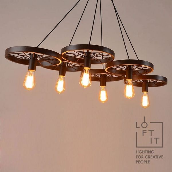 

Подвесная люстра штувал LOFT1208/6 (Loft It), Коричневый, LOFT1208 LOFT1208/6