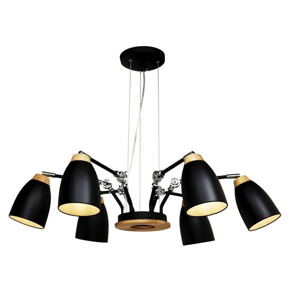 

Подвесная люстра паук Loft It Restor LOFT4402/6BL, Черный, Restor LOFT4402/6BL