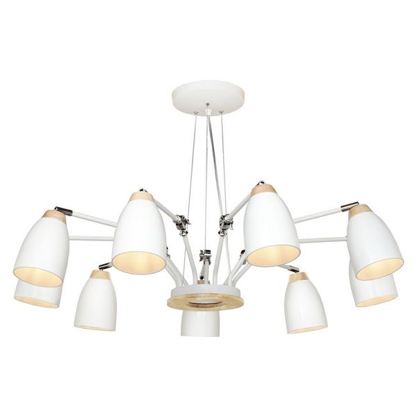 

Подвесная люстра паук Loft It Restor LOFT4402/9WH, Белый, Restor LOFT4402/9WH