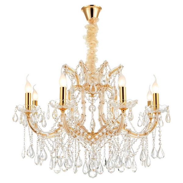 

Большая подвесная люстра Lussole LGO Yuma GRLSP-8134, Золото, Yuma GRLSP-8134