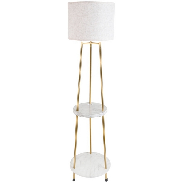 

Торшер колонна с полкой Lussole LGO Franklin LSP-5026, Белый, Franklin LSP-5026