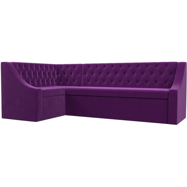

Кухонный угловой диван Мерлин левый (микровельвет фиолетовый) Лига Диванов 100453L, Мерлин 100453L
