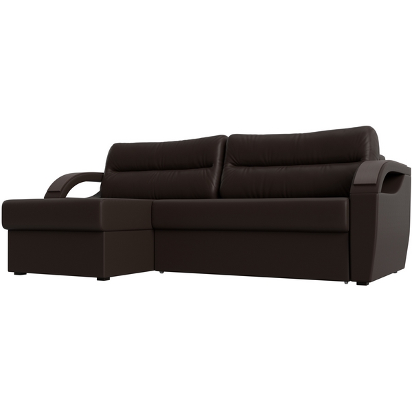 

Угловой диван Форсайт левый (экокожа коричневая) Лига Диванов 100805L, Коричневый, Форсайт 100805L