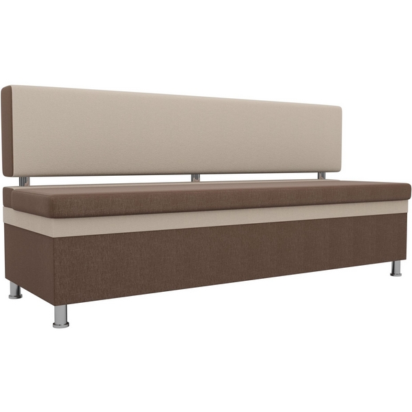 

Кухонный прямой диван Стайл (Рогожка коричневый) Лига Диванов 100867, Бежевый;коричневый, Стайл 100867