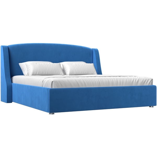 

Интерьерная кровать Лотос 160 (велюр голубой) Лига Диванов 101113, Лотос 101113