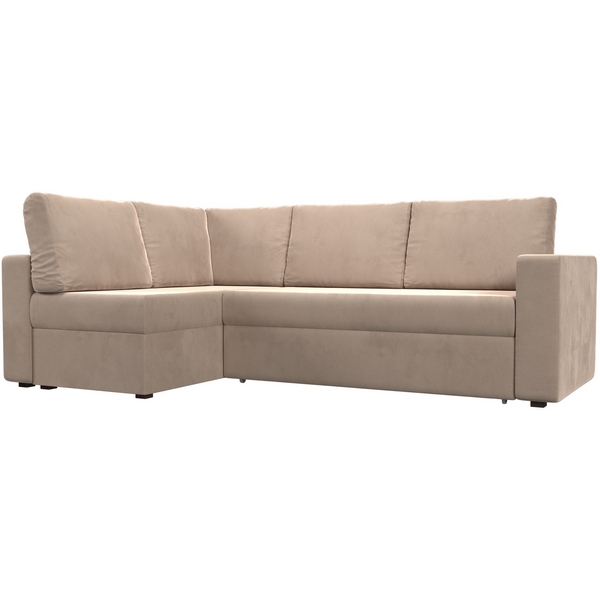 

Угловой диван Оливер левый угол (велюр бежевый) Лига Диванов 102062L, Оливер 102062L