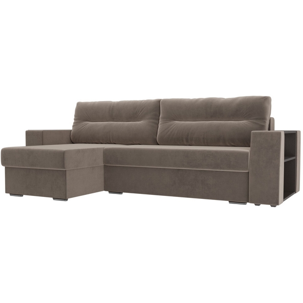 

Угловой диван Эридан левый (велюр коричневый) Лига Диванов 102086L, Эридан 102086L