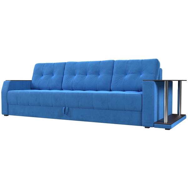 

Диван прямой Атлантида стол справа (Велюр голубой) Лига Диванов 102230R, Атлантида 102230R