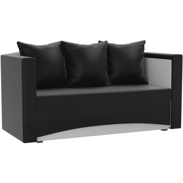 

Кушетка Чарли левый (основа экокожа черная, компаньон экокожа белая) Лига Диванов 102726, Чарли 102726