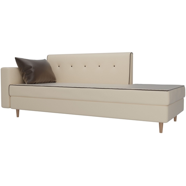 

Тахта Селена левый (основа экокожа бежевая, компаньон экокожа коричневая) Лига Диванов 105243L, Бежевый;коричневый, Селена 105243L