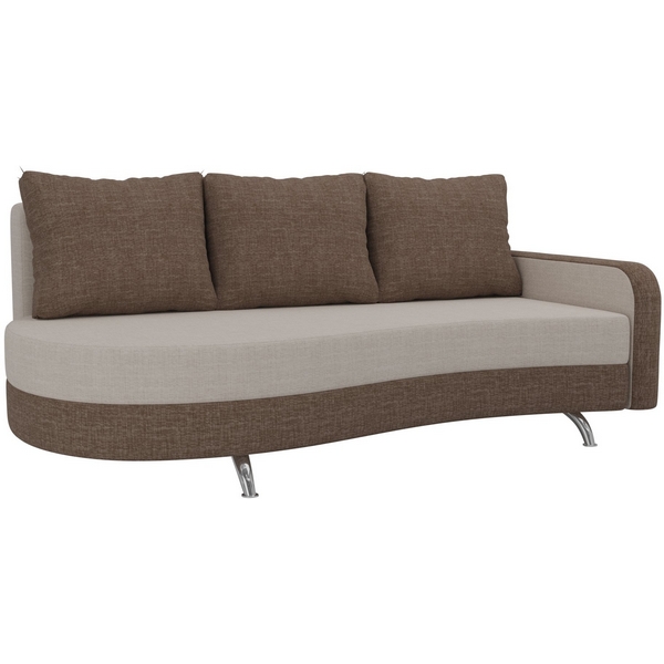 

Диван прямой Премьер правый (основа рогожка бежевая, компаньон рогожка коричневая, подушки рогожка КОР) Лига Диванов 105267, Премьер 105267