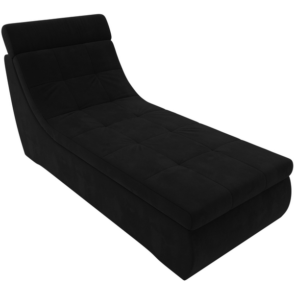 

Модуль Холидей Люкс канапе (микровельвет черный) Лига Диванов 105643, Холидей Люкс 105643